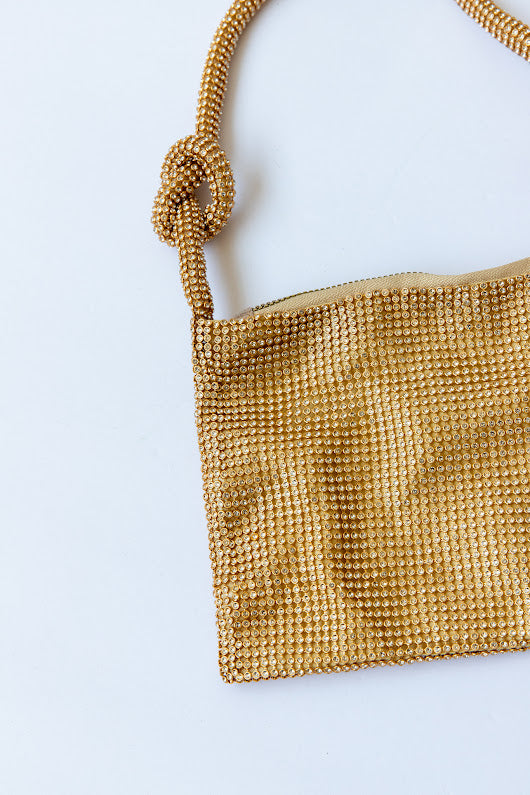 The Crystal Handbag - Gold