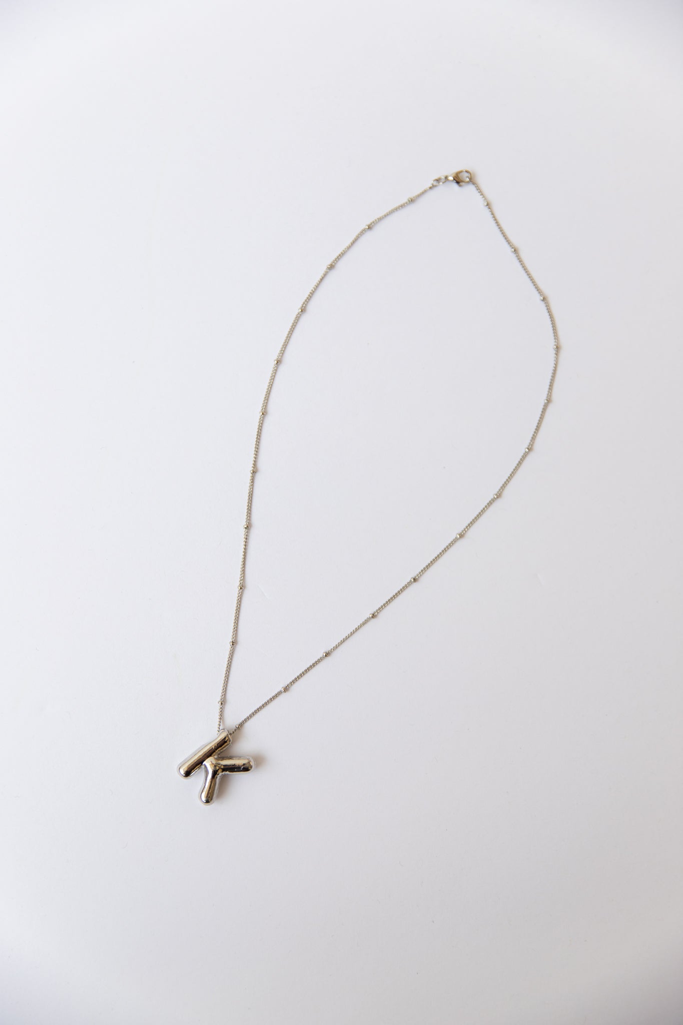 Silver Letter Necklace