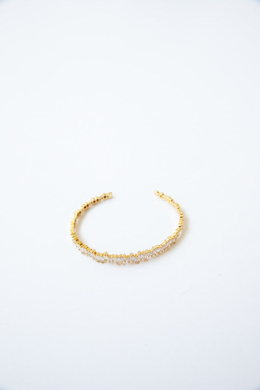 The Gold Emerald Cuff Bracelet