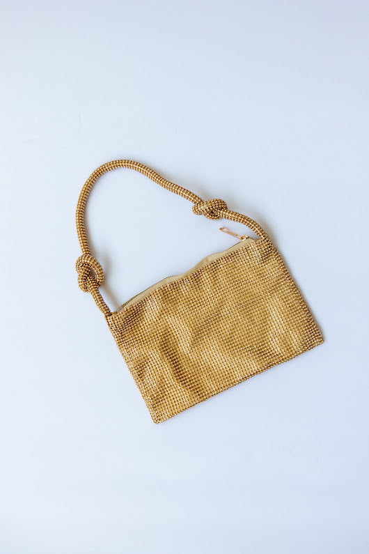 The Crystal Handbag - Gold